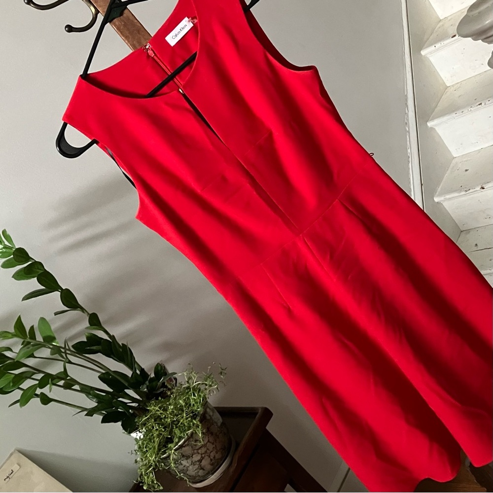 Calvin Klein sleeveless fit & flare dress | like new!